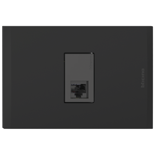 [2132079NG] TOMA DATOS SENCILLO RJ45 CAT.6 NEGRO NOBILE AF2079E1ANG