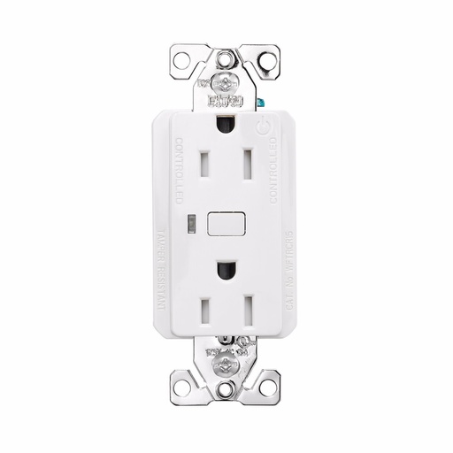 [450WFCR15] TOMA DOBLE DECORATOR WIFI TR 2P 3H 15A 125V BLANCO EWFTRCR15-W-BX-L
