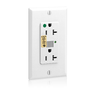 [LEV8380-W] TOMA DOBLE HOSPITAL SUPRESOR 2P 3H 20A 125V NEMA 5-20R BLANCO 8380-W