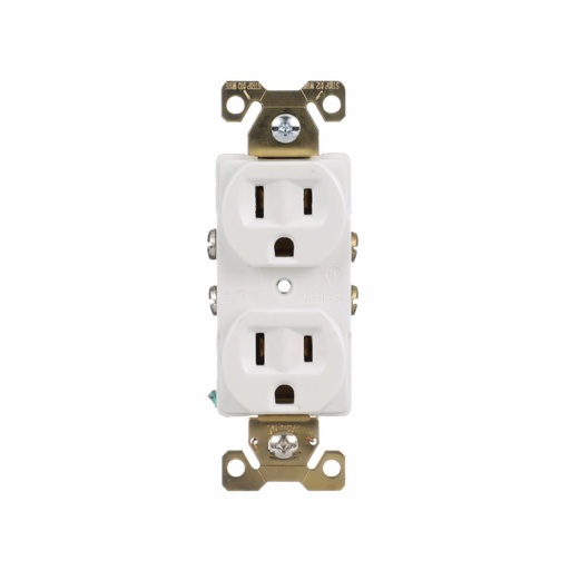 [4505252W] TOMA DOBLE INDUSTRIAL 2P 3H 15A 125V BLANCO  AH5252W