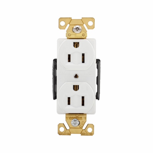 [4505262W] TOMA DOBLE INDUSTRIAL 2P 3H 15A 125V NEMA 5-15R BLANCO AH5262W
