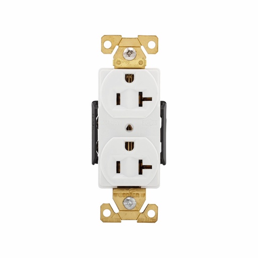 [4505362W] TOMA DOBLE INDUSTRIAL 2P 3H 20A 125V NEMA 5-20R BLANCO AH5362W