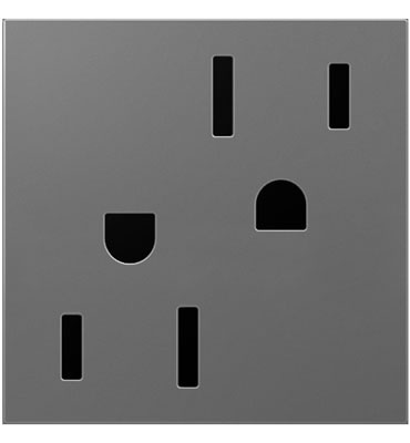 [2212M4] TOMA DOBLE TR 2P 3H 15A 125V MAGNESIO ADORNE ARTR152M4