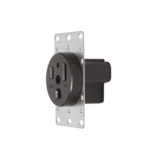 [E021254] TOMA EMPOTRAR ENTRADA RECTA 2P 3H 50A 250V NEMA 6-50R #1254
