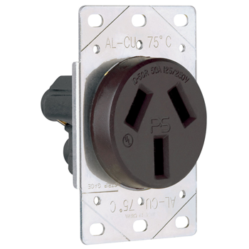 [D023890] TOMA EMPOTRAR ENTRADA RECTA 3P 3H 50A 125/250V NEMA 10-50R P&S 3890