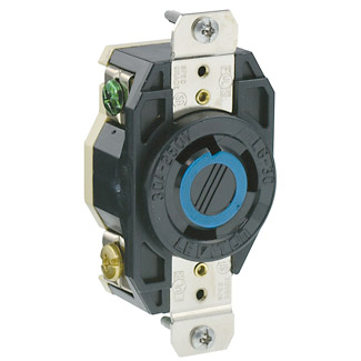 [LEV2620] TOMA EMPOTRAR MEDIA VUELTA 2P 3H 30A 250V NEMA L6-30R 2620
