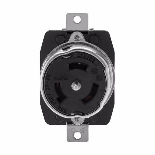 [450CS8269] TOMA EMPOTRAR MEDIA VUELTA 2P 3H 50A 250V NO NEMA CS8269