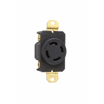 [D021530R] TOMA EMPOTRAR MEDIA VUELTA 3F 3P4H 30A 250V NEMA L15-30R P&S L1530-R