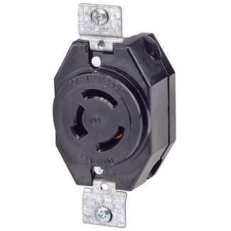 [LEV7310-B] TOMA EMPOTRAR MEDIA VUELTA 3P 3H 20A 120/250V NO NEMA 7310-B