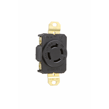 [D061520R] TOMA EMPOTRAR MEDIA VUELTA 3P 4H 20A 250V NEMA 15-20R P&S L1520-R