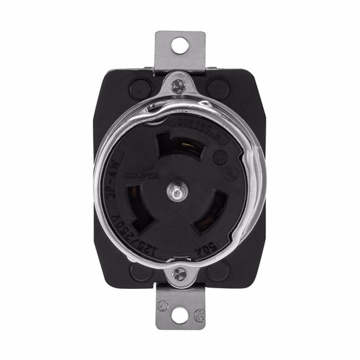 [450CS6369] TOMA EMPOTRAR MEDIA VUELTA 3P 4H 50A 125/250V NO NEMA CS6369