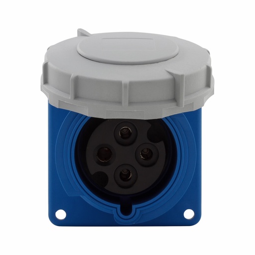 [450430R9W] TOMA EMPOTRAR PIN&SLEEVE 3F 30A 250V 3P 4H 9h IP69K AZUL AH430R9WDR