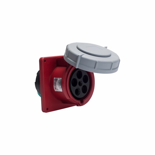 [450560R7W] TOMA EMPOTRAR PIN&SLEEVE 3F 60A 480V 4P 5H 7 HORAS ROJO IP69K AH560R7W