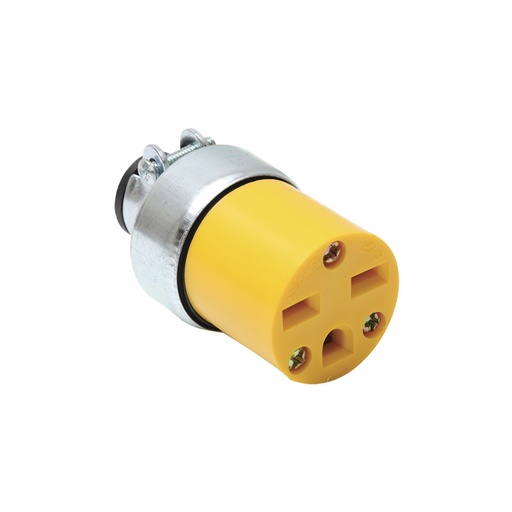 [E022727] TOMA EXTENSION AMARILLO 2P 3H 15A 250V NEMA 6-15R OJO CHINO #2227