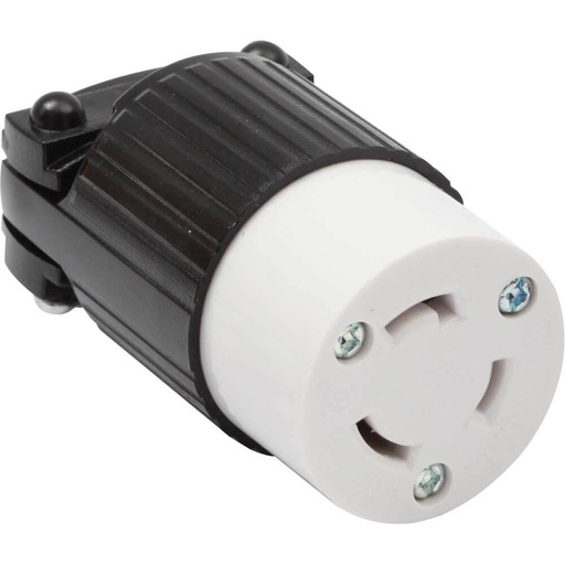 [E09520C] TOMA EXTENSION MEDIA VUELTA 2P 3H 20A 125V NEMA L5-20R L520C