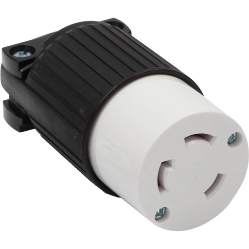 [E09630C] TOMA EXTENSION MEDIA VUELTA 2P 3H 30A 250V NEMA L6-30R L630C