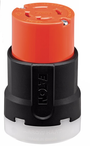 [450CL1420C] TOMA EXTENSION MEDIA VUELTA 3P4H 20A 120/250V L14-20R NARANJ AHCL1420C