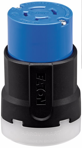 [450CL1530] TOMA EXTENSION MEDIA VUELTA 3P 4H 30A 250V L15-30  AZUL AHCL1530C