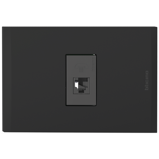 [2132082NG] TOMA TELEFONO RJ11 4 HILOS NEGRO NOBILE AF2082EANG