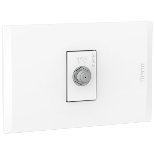 [2132152EB] TOMA TV TIPO F COAXIAL BLANCO NOBILE AF2152E1B