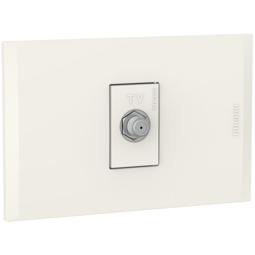 [2132152EM] TOMA TV TIPO F COAXIAL MARFIL NOBILE AF2152E1M