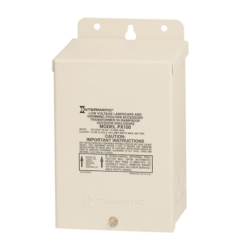 [ITMPX100] TRANSFORMADOR PISCINA 100W ENTRADA 120V SALIDA 12-14V PX100 INTERMATIC