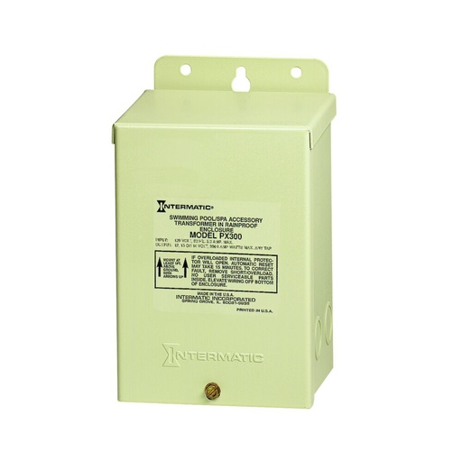 [ITMPX300] TRANSFORMADOR PISCINA 300W ENTRADA 120V SALIDA 12-14V PX300 INTERMATIC